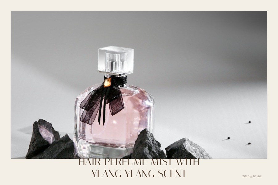 hair perfume mist with ylang ylang scent