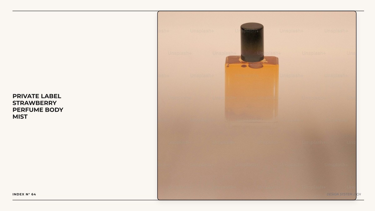 private label strawberry perfume body mist